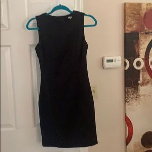 Navy blue sleeveless dress